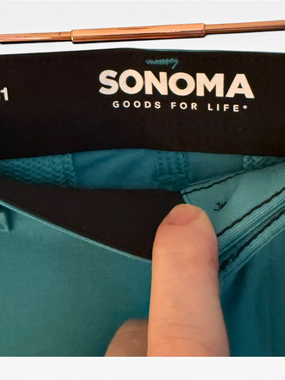 Sonoma Teal 10-inch Tech Shorts for Men - Picture 4 of 6